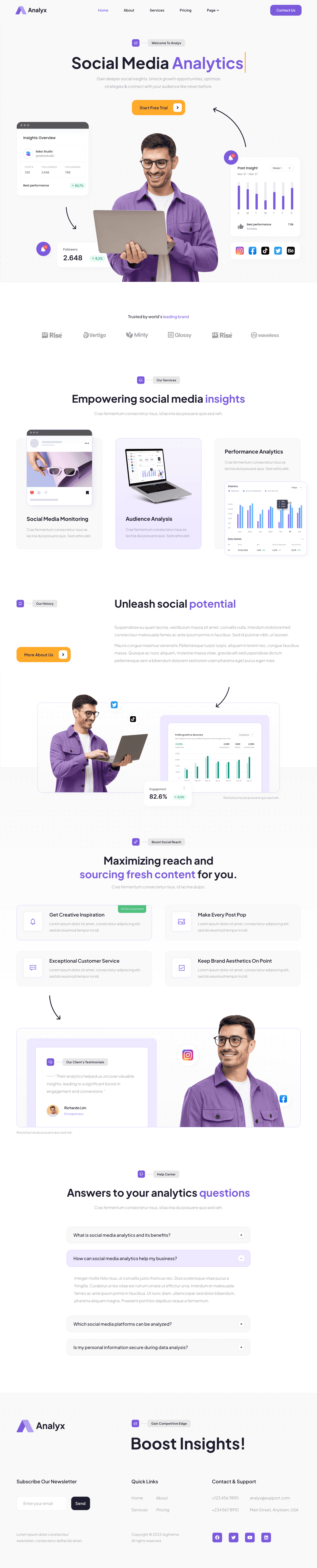 Landing & Home Experience - Web Design project by CodexStudio