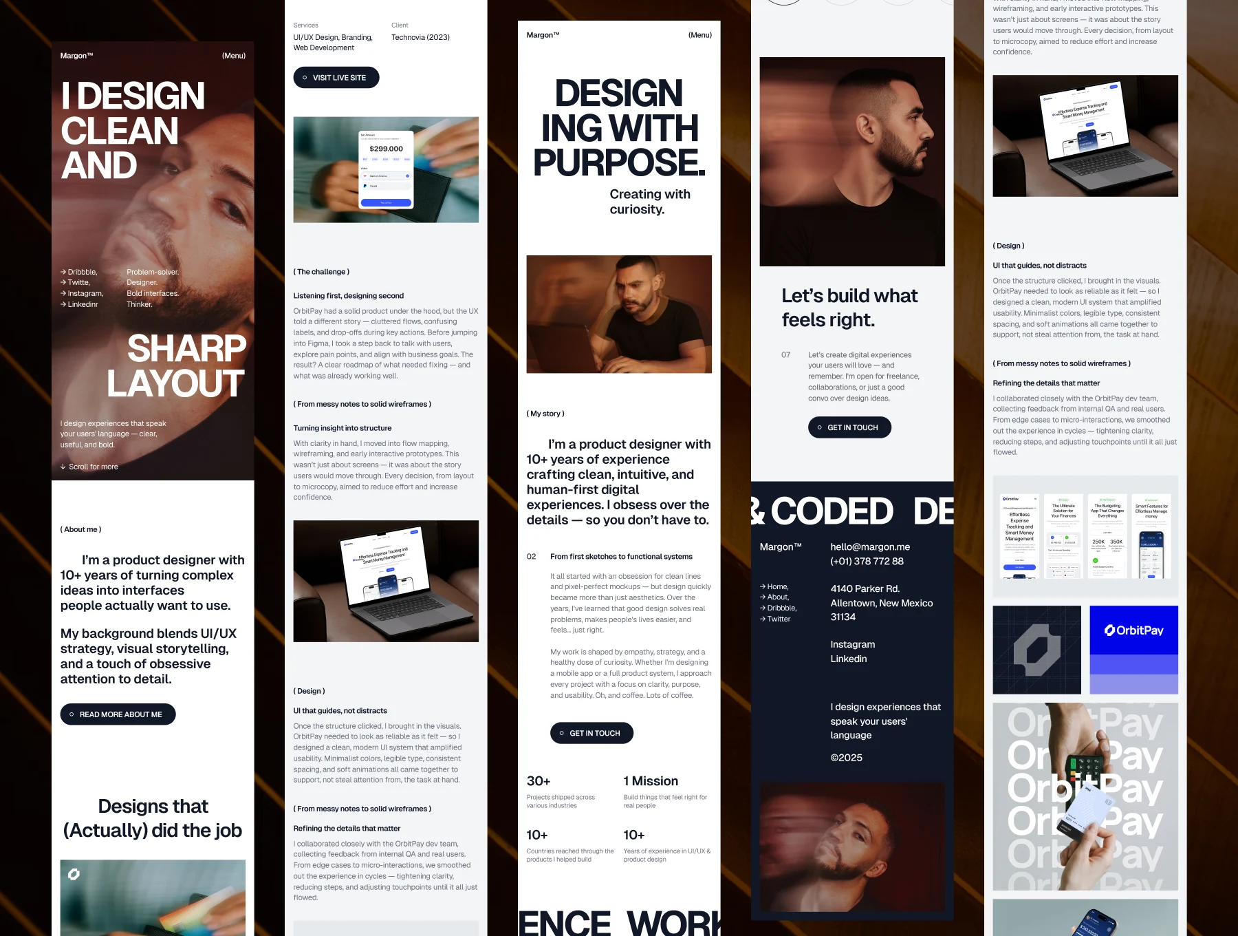 Portfolio Template UI - Branding project by CodexStudio